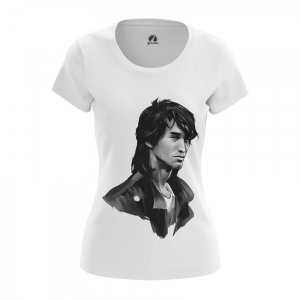 Women’s t-shirt Viktor Tsoi Merch print Top Idolstore - Merchandise and Collectibles Merchandise, Toys and Collectibles