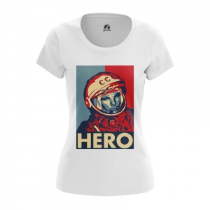Women’s t-shirt Hero Yuri Gagarin The hero Top Idolstore - Merchandise and Collectibles Merchandise, Toys and Collectibles