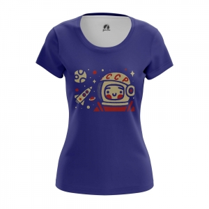 Women’s t-shirt Yuri Gagarin Space Merch Top Idolstore - Merchandise and Collectibles Merchandise, Toys and Collectibles