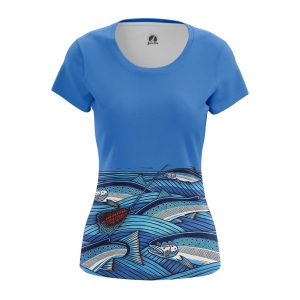 Womens raglan Fish print fishing Idolstore - Merchandise and Collectibles Merchandise, Toys and Collectibles