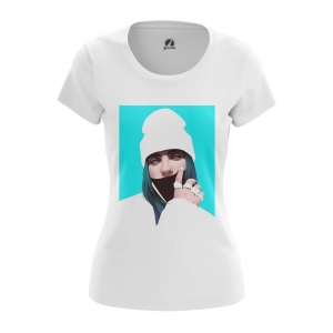 Women’s long sleeve Billie Eilish white Beanie Hat Idolstore - Merchandise and Collectibles Merchandise, Toys and Collectibles