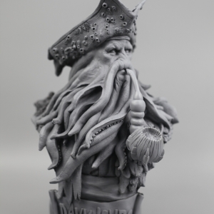 Bust Davy Jones Pirates Of The Caribbean Statue Unpainted Idolstore - Merchandise and Collectibles Merchandise, Toys and Collectibles