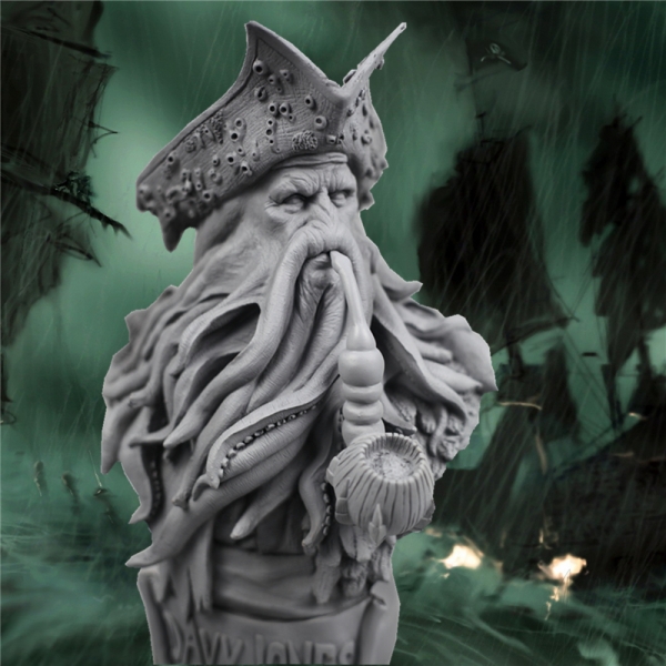 Buy Bust Davy Jones Pirates Of The Caribbean Statue Unpainted Idolstore