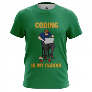 Men’s t-shirt Coding is my cardio Web developer Top Idolstore - Merchandise and Collectibles Merchandise, Toys and Collectibles