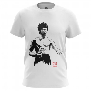 Men’s long sleeve Bruce Lee Black and white print Idolstore - Merchandise and Collectibles Merchandise, Toys and Collectibles