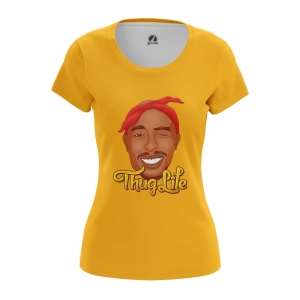 Women’s vest Tupac Shakur Yellow Print Tee top Tank Idolstore - Merchandise and Collectibles Merchandise, Toys and Collectibles