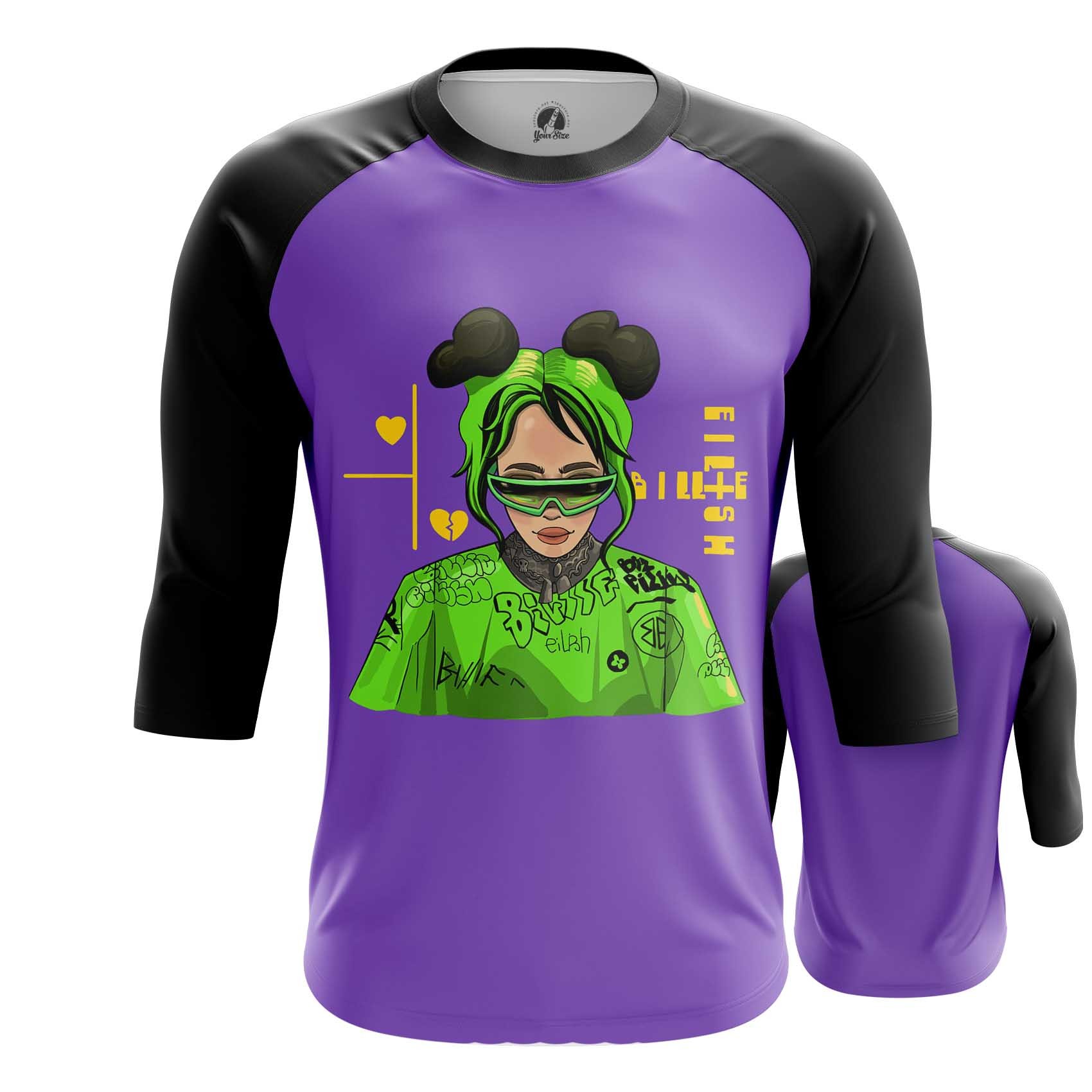 Men's Vest Billie Eilish Green Hair Purple Top - IdolStore