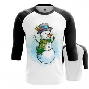 Merchandise Men'S Raglan Snowman Print Green Scarf
