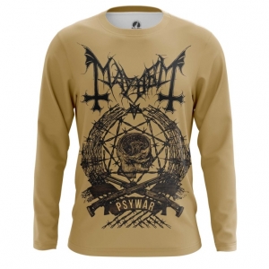 Merchandise Men'S Long Sleeve Mayhem Black Metal Band Psywar