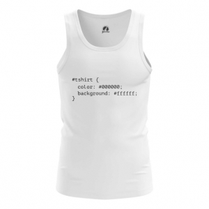 Merchandise Men'S Vest Css Styles Print Web Humor Top