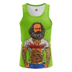 Men’s vest Karl Marx Green Fun Print top Idolstore - Merchandise and Collectibles Merchandise, Toys and Collectibles 2