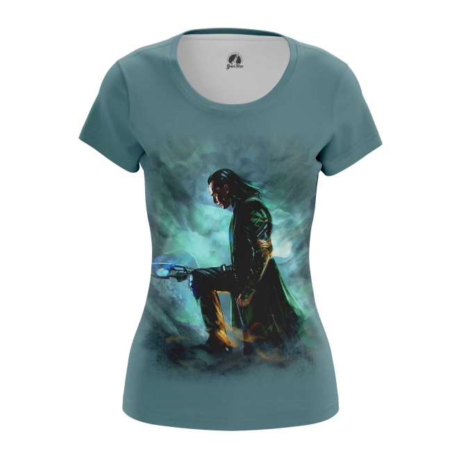Merchandise Women'S T-Shirt Loki Chitauri Scepter Print Top