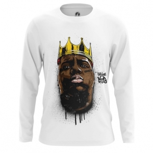 Men’s long sleeve Biggie Smalls Portrait Print Idolstore - Merchandise and Collectibles Merchandise, Toys and Collectibles 2