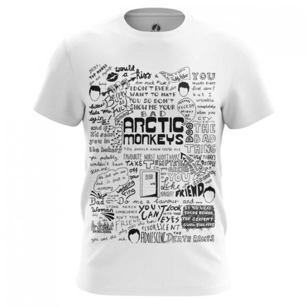 arctic monkeys t shirt white