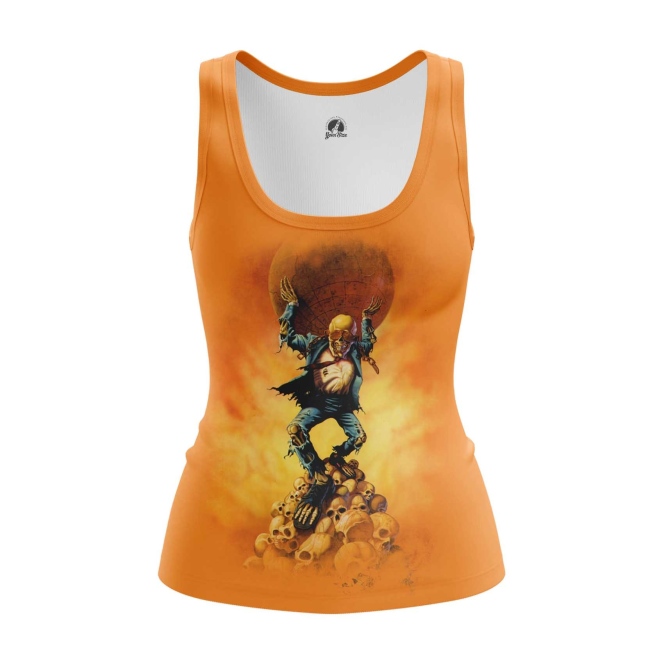 orange vest top womens