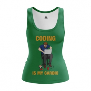 Merchandise Women'S Vest Coding Is My Cardio Web Developer Top Tank