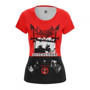Merchandise Women'S T-Shirt Mayhem Norwegian Black Metal Top