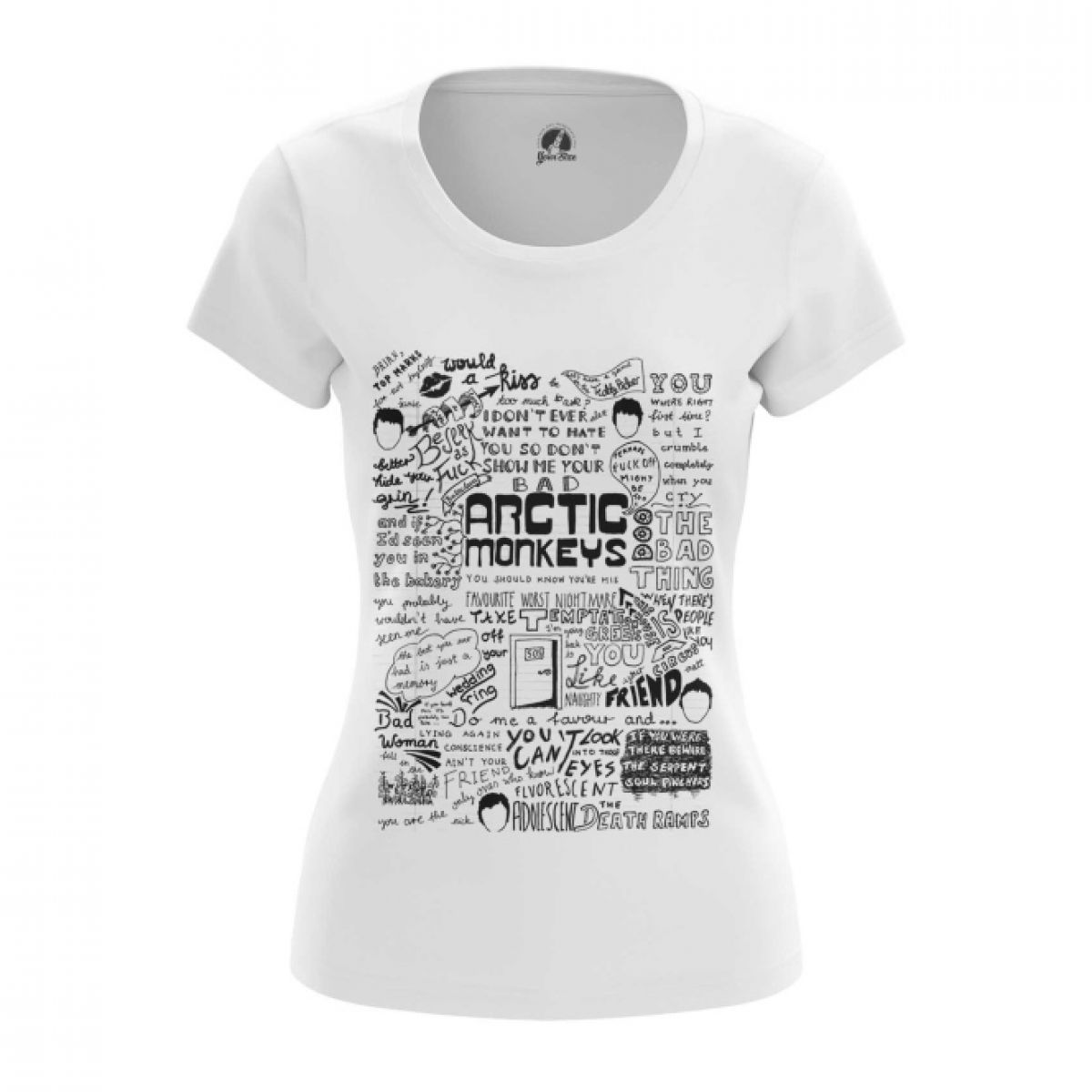 arctic monkeys t shirt white