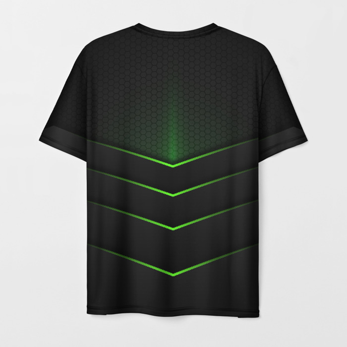 Merch Men T-Shirt Metro 2033 Exodus Green Light