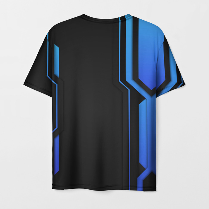Collectibles Men T-Shirt Cyberpunk 2077 Blue Line