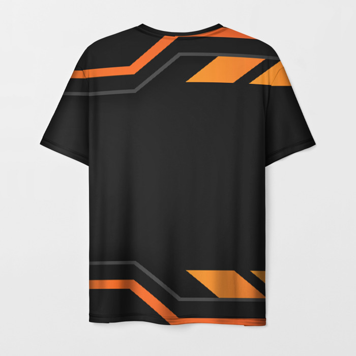 Merchandise Men T-Shirt Cyberpunk 2077 Orange Stripes