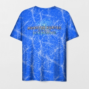 Monster Hunter World Men t-shirt Iceborne Blue Idolstore - Merchandise and Collectibles Merchandise, Toys and Collectibles