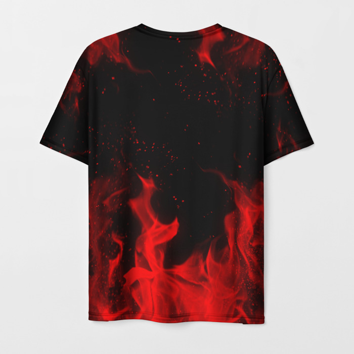 Merch Men T-Shirt Gears Of War Bloody Fire