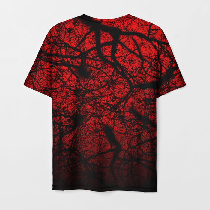 Merch Men T-Shirt Gears Of War Dark Omen Red