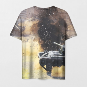 Men’s t-shirt Tanks battle Print World of Tanks Idolstore - Merchandise and Collectibles Merchandise, Toys and Collectibles
