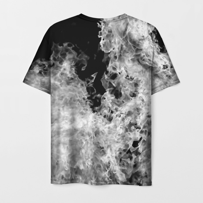 Merch Men T-Shirt Gears Of War White Smoke Logo