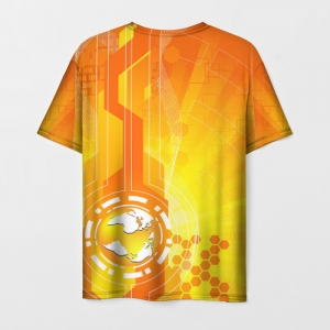 Men’s t-shirt orange print Counter-strike merch Idolstore - Merchandise and Collectibles Merchandise, Toys and Collectibles