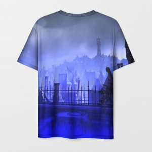 Men’s t-shirt Dishonored footage blue print Idolstore - Merchandise and Collectibles Merchandise, Toys and Collectibles