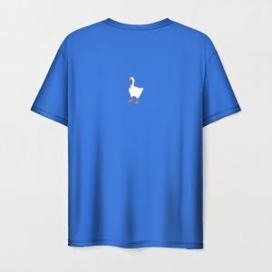 Men’s t-shirt blue Untitled Goose Game print Idolstore - Merchandise and Collectibles Merchandise, Toys and Collectibles
