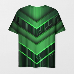 Men’s t-shirt Wolfenstein green outline print Idolstore - Merchandise and Collectibles Merchandise, Toys and Collectibles