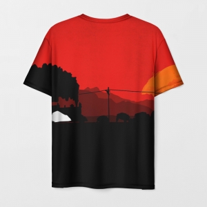 Men’s t-shirt design Red Dead Redemption sunset print Idolstore - Merchandise and Collectibles Merchandise, Toys and Collectibles