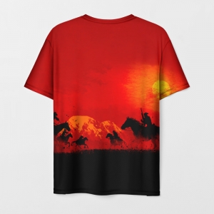 Men’s t-shirt sunset print Red Dead Redemption merch Idolstore - Merchandise and Collectibles Merchandise, Toys and Collectibles