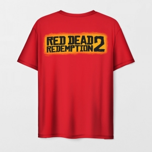 Men’s t-shirt Red Dead Redemption portrait red Idolstore - Merchandise and Collectibles Merchandise, Toys and Collectibles