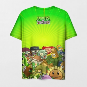 Men’s t-shirt Plants vs Zombies green scene print Idolstore - Merchandise and Collectibles Merchandise, Toys and Collectibles