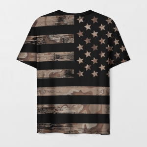 Men’s t-shirt Metal Gear flag print black Idolstore - Merchandise and Collectibles Merchandise, Toys and Collectibles