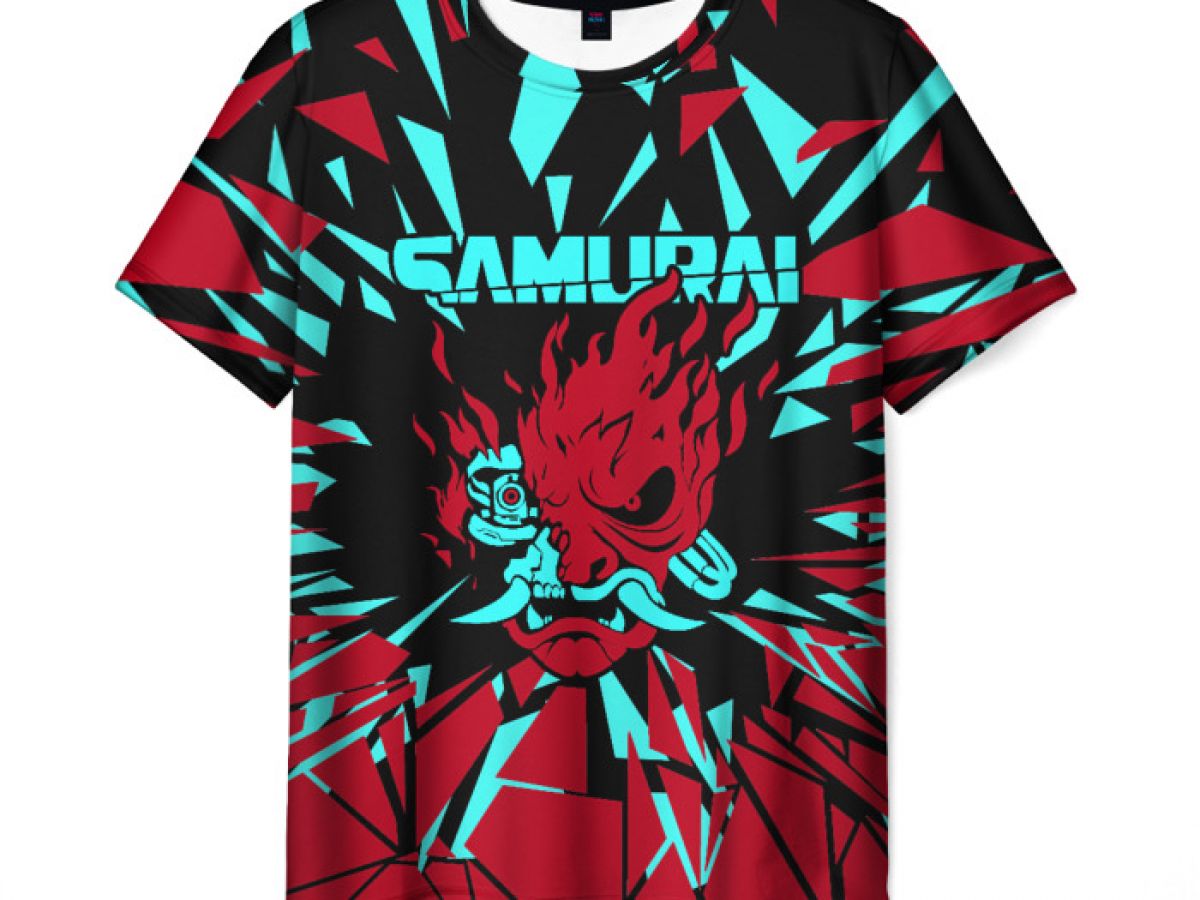 Cyberpunk samurai t shirt фото 12