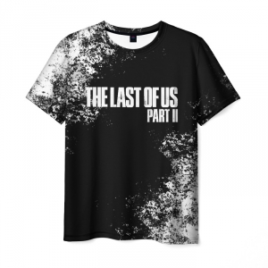 Collectibles Men'S T-Shirt The Last Of Us Text Merch Black