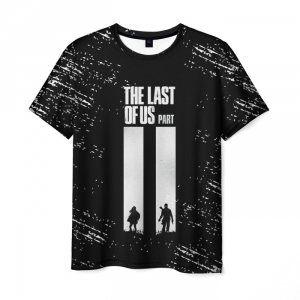 Collectibles Men'S T-Shirt The Last Of Us Black Sign Merch