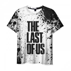 Collectibles Men'S T-Shirt The Last Of Us Label Text White