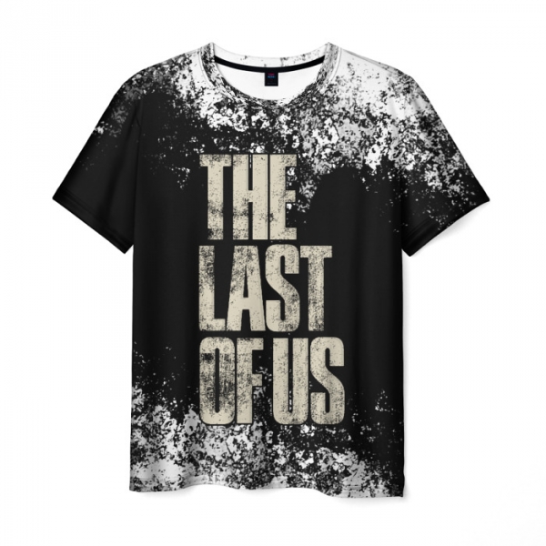 Men's T-shirt The Last Of Us Apparel Text Black - Idolstore - Merchandise  And Collectibles