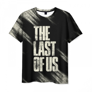Collectibles Men'S T-Shirt The Last Of Us Text Black Print