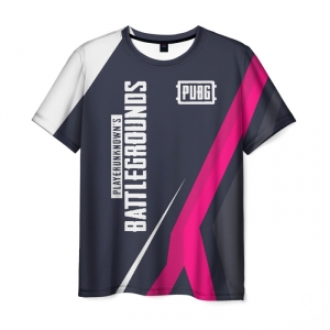 Buy pink line men t-shirt pubg sport style - product collection