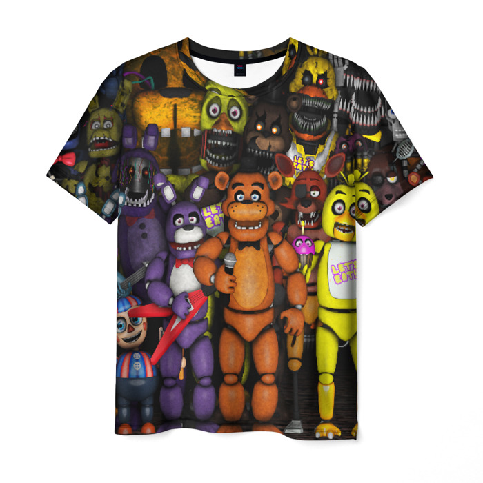 Merch Men T-Shirt Five Nights At Freddys Animatronics