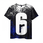 Merchandise Splash Men T-Shirt Rainbow Six Siege Logo