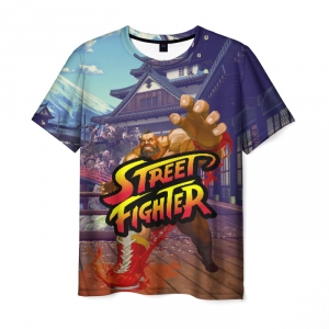 Merch Street Fighter Men T-Shirt Zangief Pixel Art
