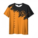 Collectibles Men T-Shirt Half-Life Orange Splash